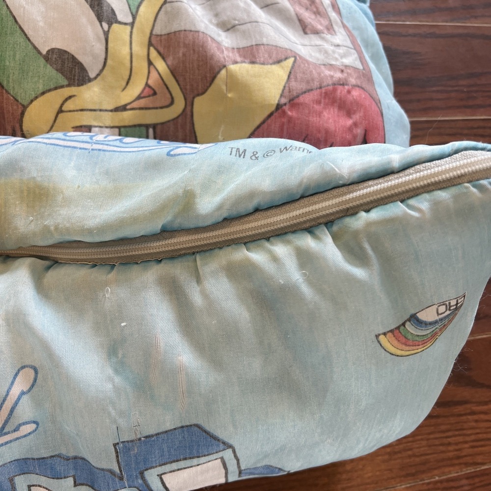 Tiny Toon Adventures Child Sleeping Bag 52" Vintage 90s Montana Max Elmyra Dizzy - Picture 15 of 16